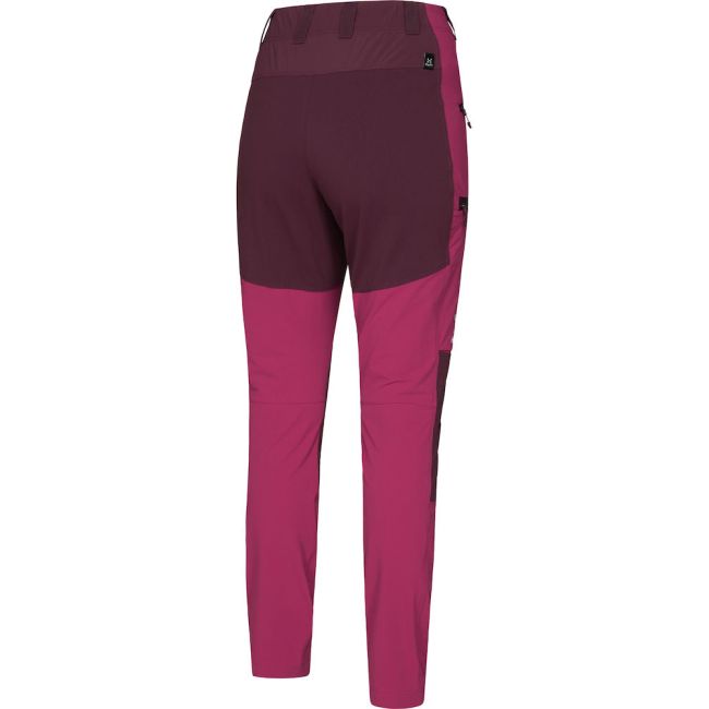 Haglöfs Mid Slim Pant W – Pantaloni softshell outdoor - Roz/roșu închis