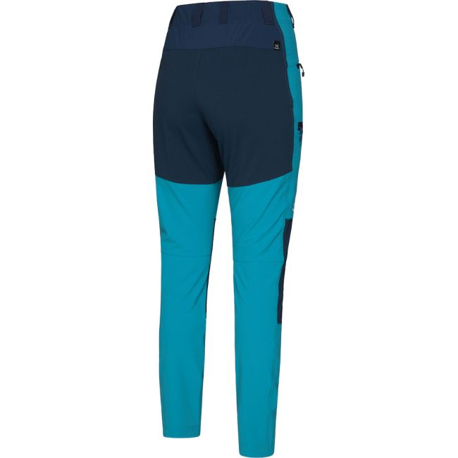 Haglöfs Mid Slim Pant W – Pantaloni softshell outdoor - Albastru deschis/albastru închis