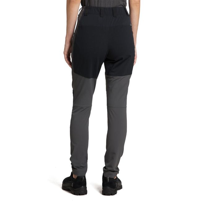 Haglöfs Mid Slim Pant W – Pantaloni softshell outdoor - Gri/negru Magnetite/True Black