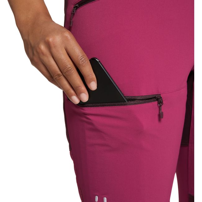 Haglöfs Mid Standard Pant W – Pantaloni softshell outdoor - Roz/bordo