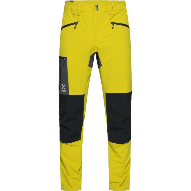 Haglöfs Rugged Slim Pant – Pantaloni softshell outdoor - Verde deschis/negru