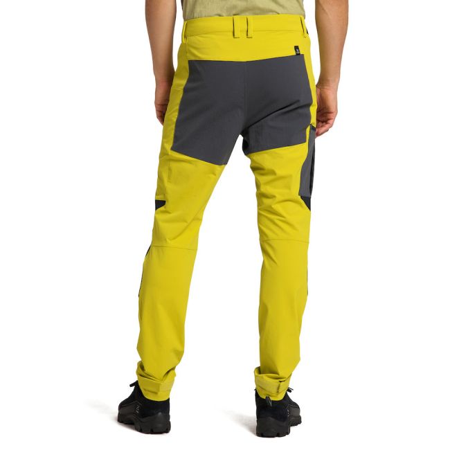 Haglöfs Rugged Slim Pant – Pantaloni softshell outdoor - Verde deschis/negru
