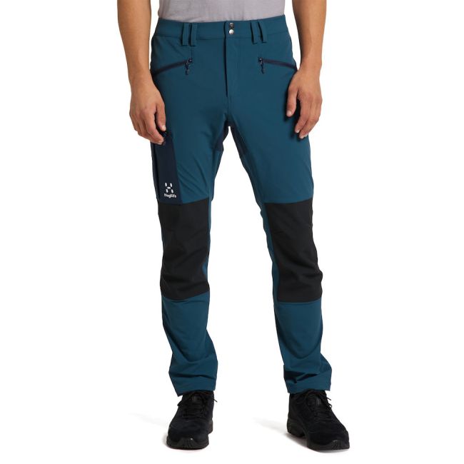 Haglöfs Rugged Slim Pant – Pantaloni softshell outdoor - Albastru/negru
