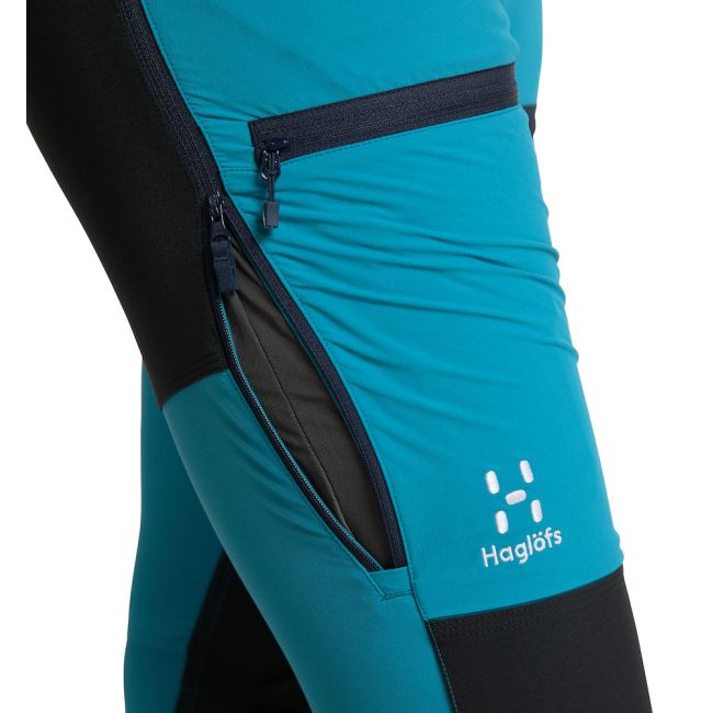 Haglöfs Rugged Slim Pant W – Pantaloni softshell outdoor - Albastru/negru (4V8)
