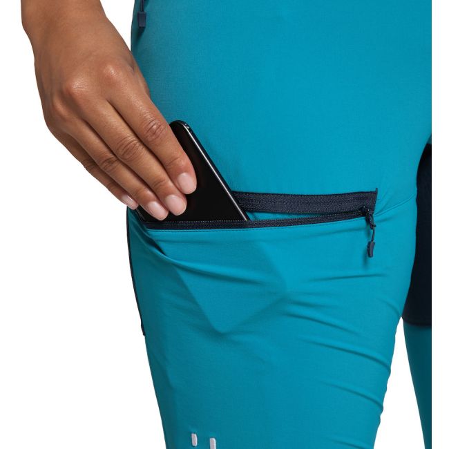 Haglöfs Mid Slim Pant W – Pantaloni softshell outdoor - Albastru deschis/albastru închis