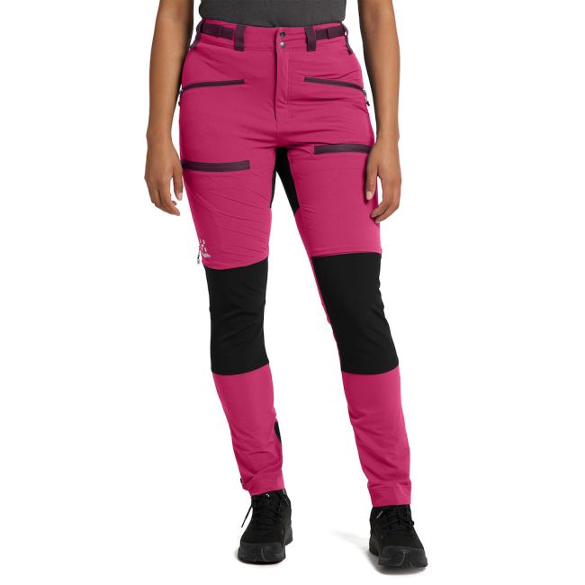 Haglöfs Rugged Slim Pant W – Pantaloni softshell outdoor - Roz/negru