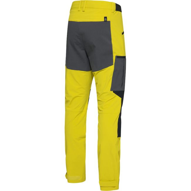 Haglöfs Rugged Slim Pant – Pantaloni softshell outdoor - Verde deschis/negru