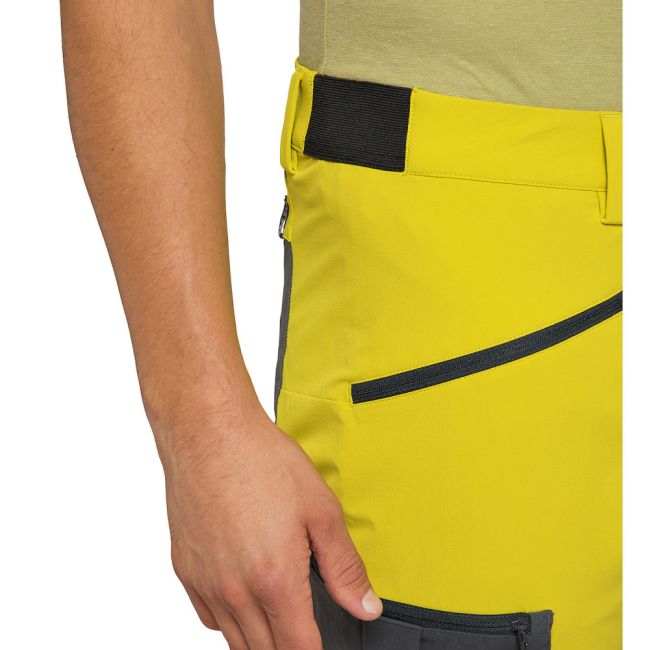 Haglöfs Rugged Slim Pant – Pantaloni softshell outdoor - Verde deschis/negru