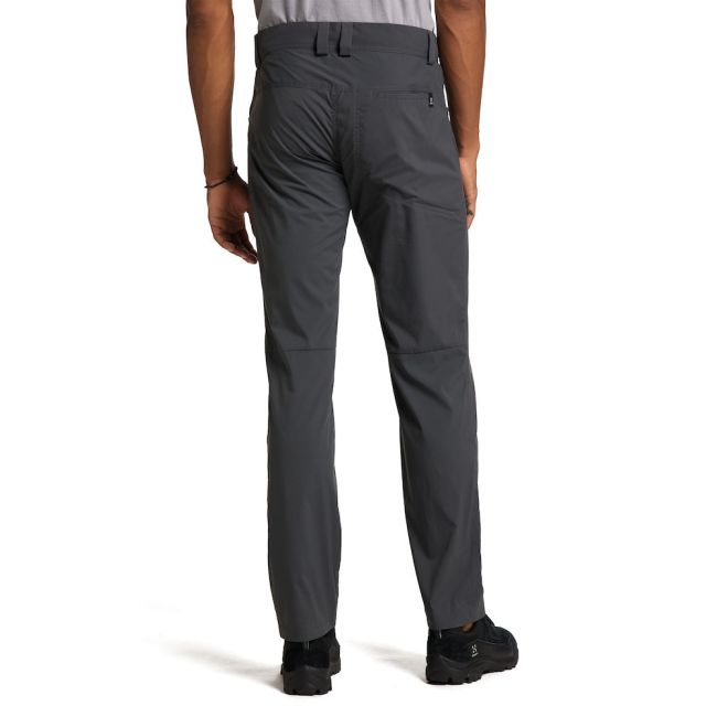 Haglöfs Lite Standard Pant – Pantaloni outdoor ușori de vară - Gri închis Magnetite