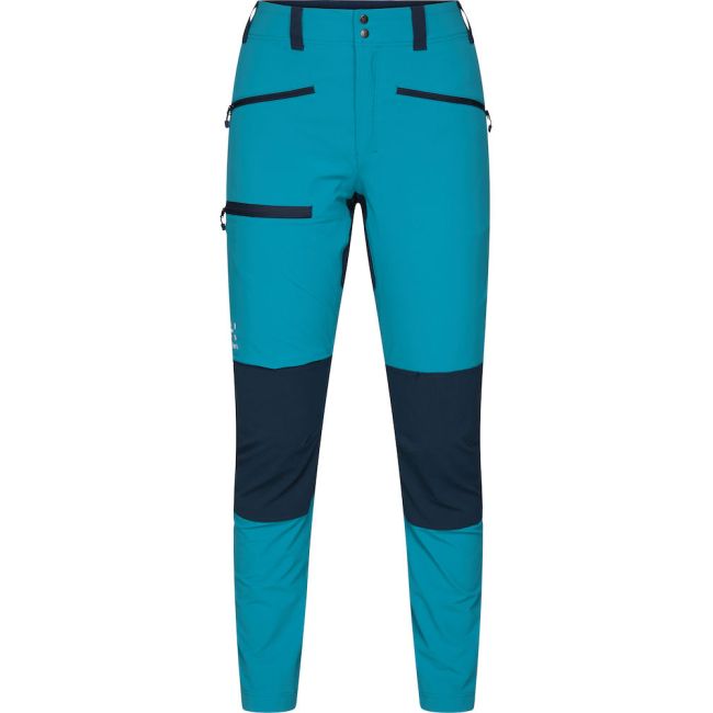 Haglöfs Mid Slim Pant W – Pantaloni softshell outdoor - Albastru deschis/albastru închis