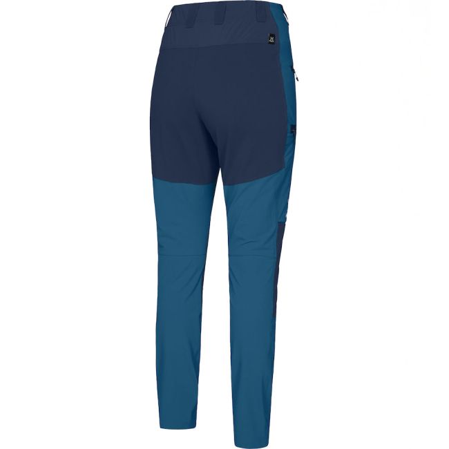 Haglöfs Mid Slim Pant W – Pantaloni softshell outdoor - Albastru/albastru închis Dark Ocean/Tarn Blue