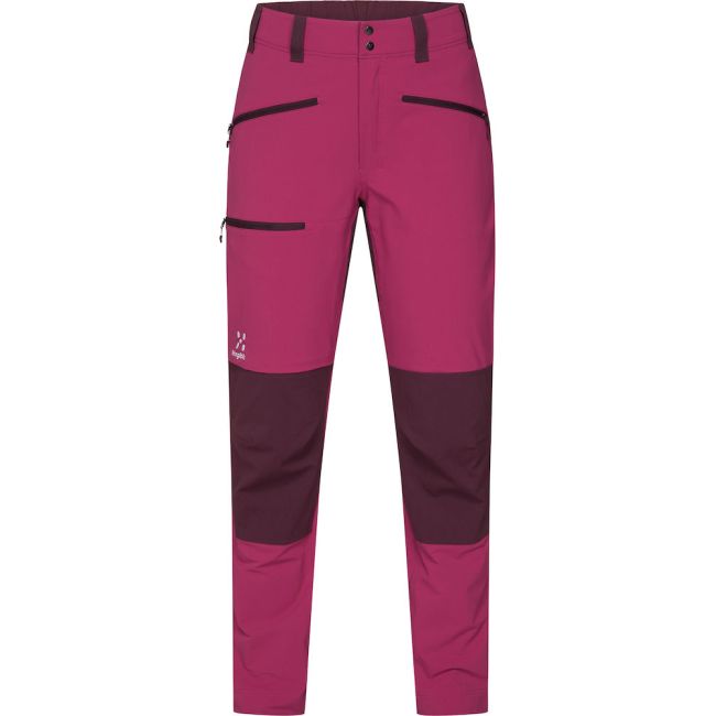 Haglöfs Mid Standard Pant W – Pantaloni softshell outdoor - Roz/bordo