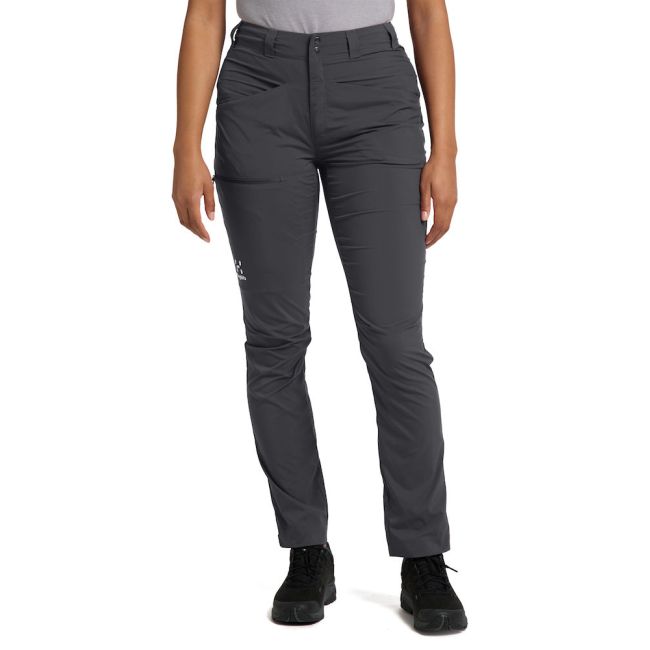 Haglöfs Lite Standard Pant W – Pantaloni outdoor ușori de vară - Gri Magnetite