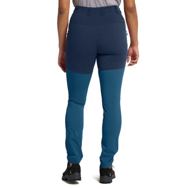 Haglöfs Mid Slim Pant W – Pantaloni softshell outdoor - Albastru/albastru închis Dark Ocean/Tarn Blue