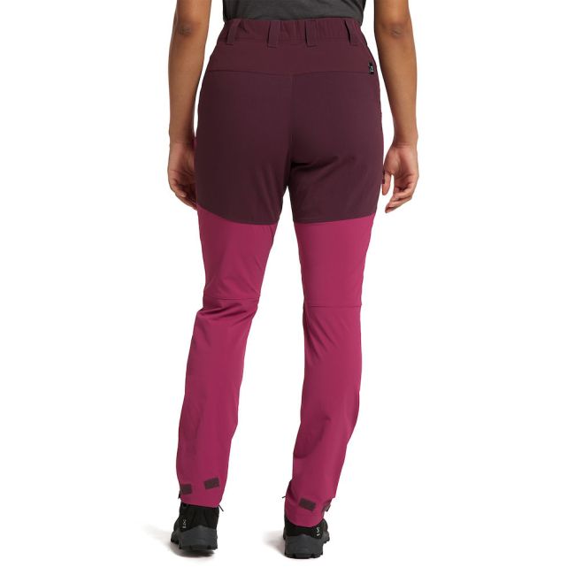 Haglöfs Mid Standard Pant W – Pantaloni softshell outdoor - Roz/bordo