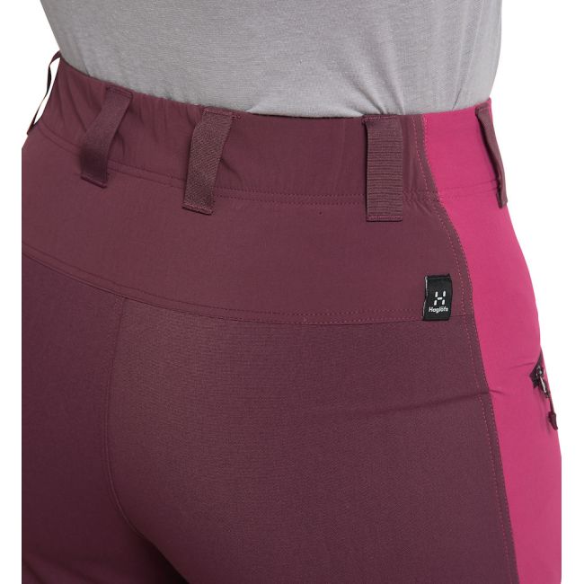 Haglöfs Mid Slim Pant W – Pantaloni softshell outdoor - Roz/roșu închis
