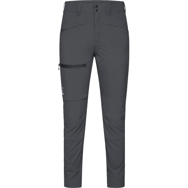 Haglöfs Lite Slim Pant W – Pantaloni outdoor ușori de vară - Gri Magnetite