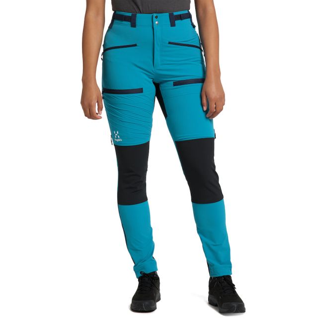 Haglöfs Rugged Slim Pant W – Pantaloni softshell outdoor - Albastru/negru (4V8)