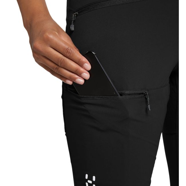 Haglöfs Mid Standard Pant W – Pantaloni softshell outdoor - Negru True Black