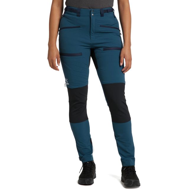 Haglöfs Rugged Slim Pant W – Pantaloni softshell outdoor - Albastru/negru (4TP)