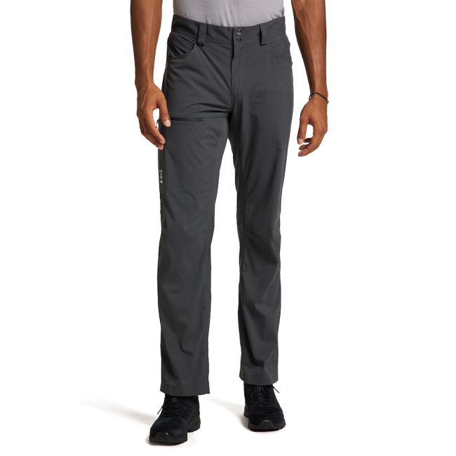 Haglöfs Lite Standard Pant – Pantaloni outdoor ușori de vară - Gri închis Magnetite