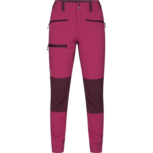 Haglöfs Mid Slim Pant W – Pantaloni softshell outdoor - Roz/roșu închis