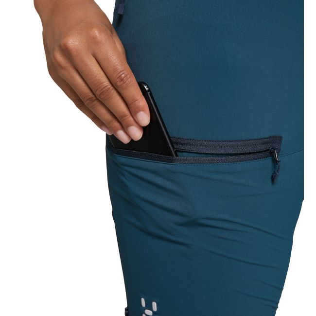 Haglöfs Rugged Slim Pant W – Pantaloni softshell outdoor - Albastru/negru (4TP)