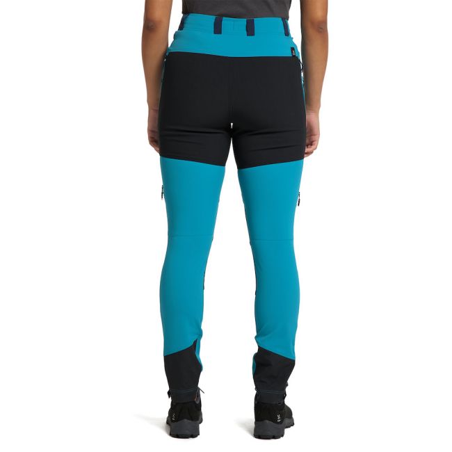 Haglöfs Mid Slim Pant W – Pantaloni softshell outdoor - Albastru deschis/albastru închis