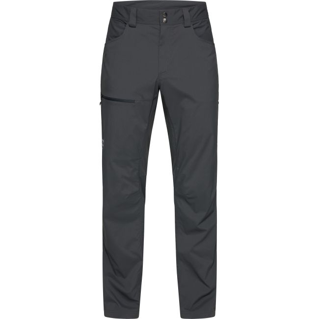 Haglöfs Lite Standard Pant – Pantaloni outdoor ușori de vară - Gri închis Magnetite