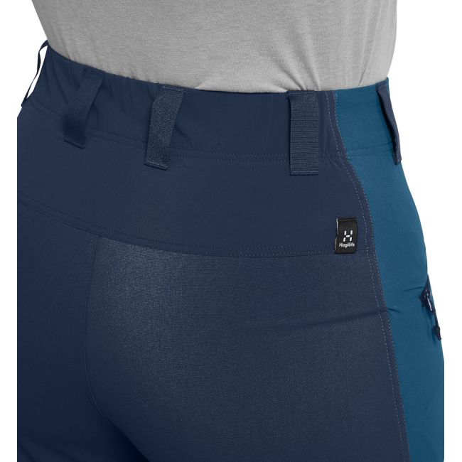 Haglöfs Mid Slim Pant W – Pantaloni softshell outdoor - Albastru/albastru închis Dark Ocean/Tarn Blue