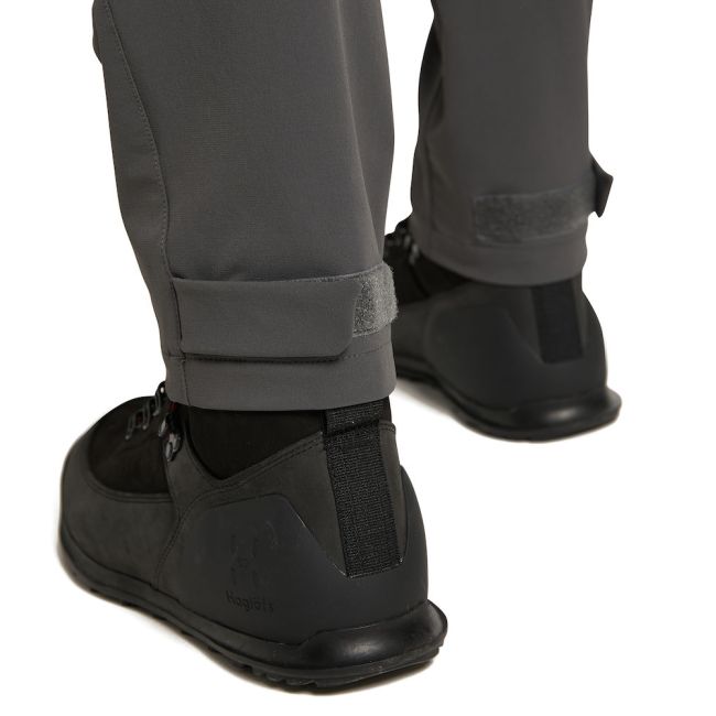 Haglöfs Rugged Slim Pant – Pantaloni softshell outdoor - Gri/negru Magnetite/True Black