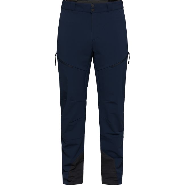 Haglöfs Discover Touring Pant – Pantaloni softshell pentru tură de schi - Albastru închis Tarn Blue