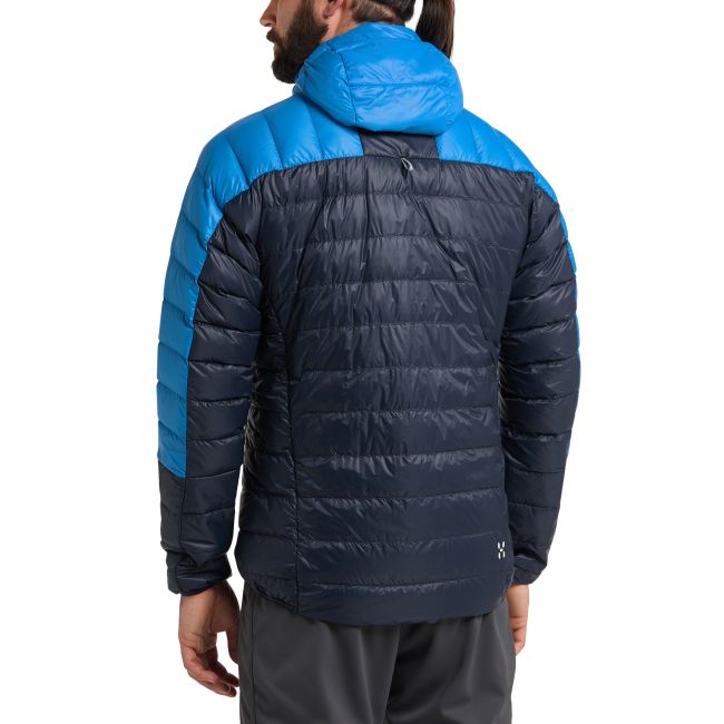 Haglöfs L.I.M Down Hood – Geacă din puf ultraușoară cu glugă - Albastru Tarn Blue/Nordic Blue