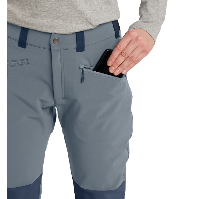 Haglöfs Chilly Softshell Pant W – Pantaloni softshell de iarnă - Albastru Steel Blue/Tarn Blue