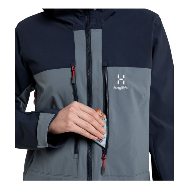 Haglöfs Roc Sight Softshell Jacket W – Geacă softshell tehnică - Albastru Steel Blue/Tarn Blue