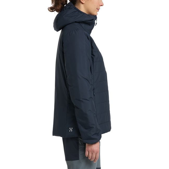 Haglöfs Mimic Silver Hood W – Geacă izolată Mimic Silver cu glugă - Albastru închis Tarn Blue