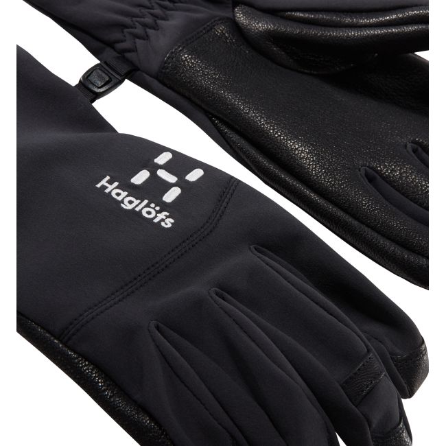 Haglöfs Touring Glove – Mănuși din piele pentru tură - Negru True Black