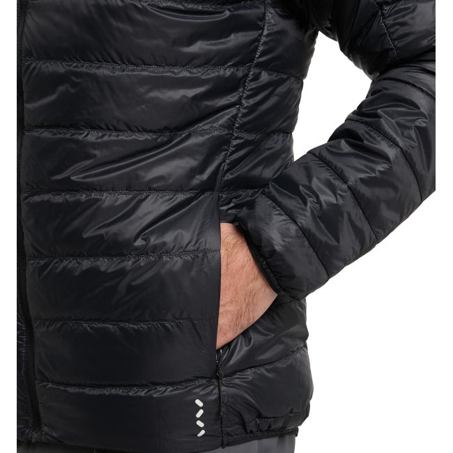 Haglöfs L.I.M Down Hood – Geacă din puf ultraușoară cu glugă - Negru True Black