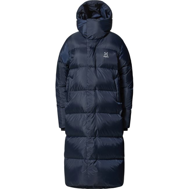 Haglöfs Long Down Parka W – Parka lungă din puf - Albastru închis Tarn Blue