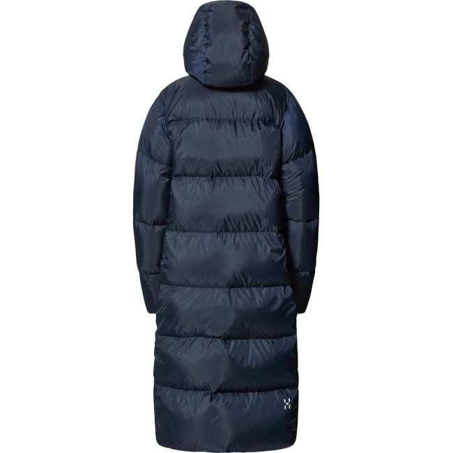 Haglöfs Long Down Parka W – Parka lungă din puf - Albastru închis Tarn Blue
