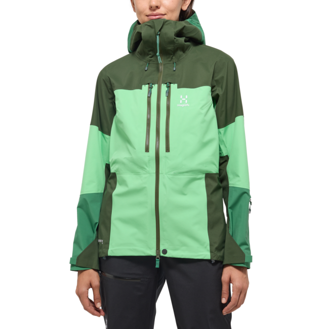 Haglöfs Spitz GTX PRO Jacket W – Geacă GORE-TEX PRO pentru alpinism - Verde