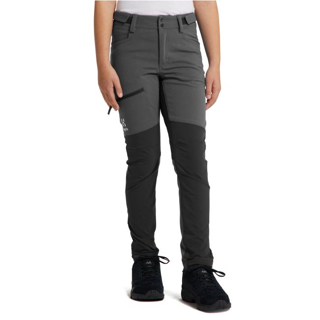 Haglöfs Rugged Pant Junior – Pantaloni outdoor pentru copii - Gri Magnetite/True Black