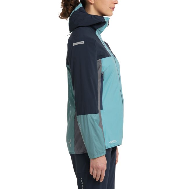 Haglöfs L.I.M Alpha Hood W – Geacă izolată ușoară cu glugă - Albastru Frost blue/Tarn blue