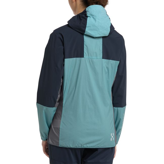 Haglöfs L.I.M Alpha Hood W – Geacă izolată ușoară cu glugă - Albastru Frost blue/Tarn blue
