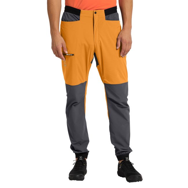 Haglöfs L.I.M Rugged Pant – Pantaloni outdoor ușori - Galben Desert Yellow/Magnetite