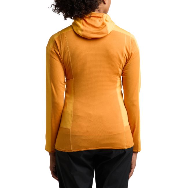 Haglöfs L.I.M Mid Fast Hood W – Hanorac strat intermediar ultraușor - Galben Sunny Yellow/Desert Yellow