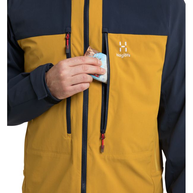 Haglöfs Roc Sight Softshell Jacket – Geacă softshell tehnică - Galben/albastru
