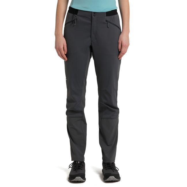 Haglöfs L.I.M Hybrid Softshell Pant W – Pantaloni softshell hibrizi pentru tură de schi - Gri închis Magnetite