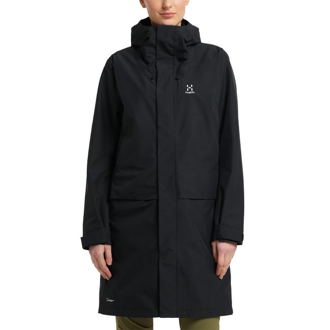 Haglöfs Aria Proof Parka W – Parka impermeabilă - Negru True Black