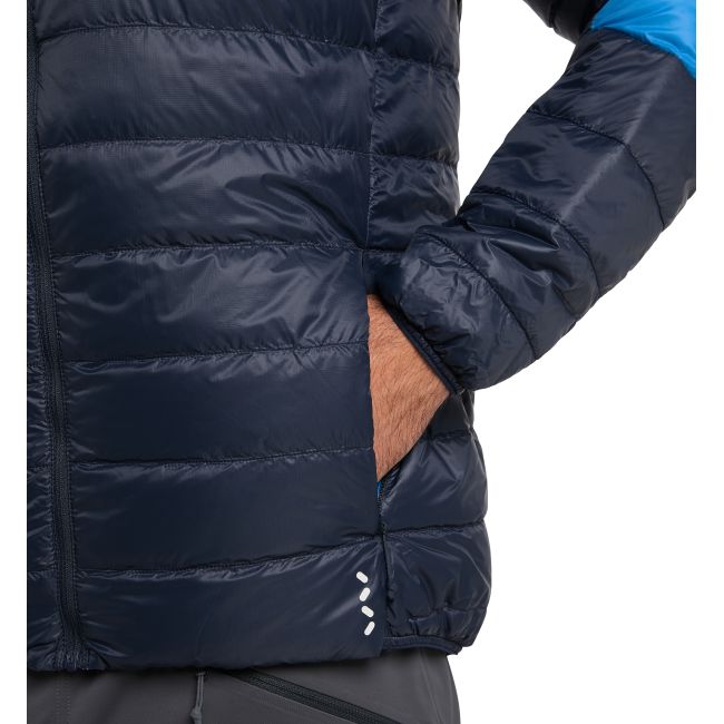 Haglöfs L.I.M Down Hood – Geacă din puf ultraușoară cu glugă - Albastru Tarn Blue/Nordic Blue